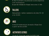 Programa d'activitats de desembre 2018 Espai Jove