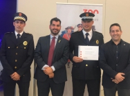 L'Alcalde, Sergi Pedret, ha acompanyat l'agent condecorat